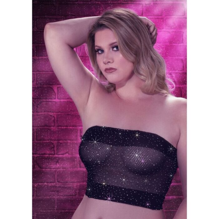 CALEXOTICS – RADIANCE BANDEAU TOP RHINE PLUS SIZE