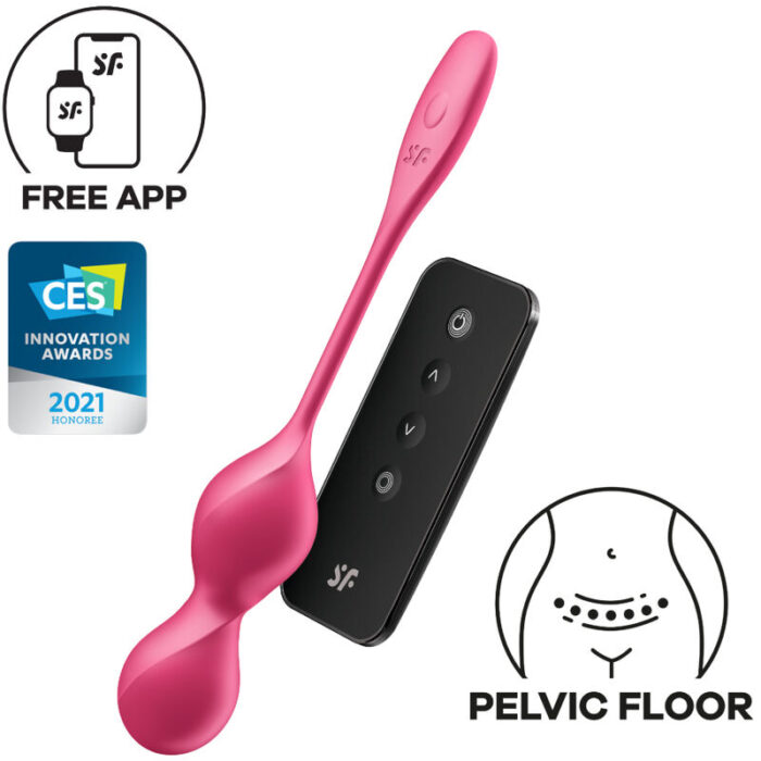SATISFYER – LOVE BIRDS 2 BOLAS DE KEGEL VIBRANTES + APLICATIVO GRATUITO