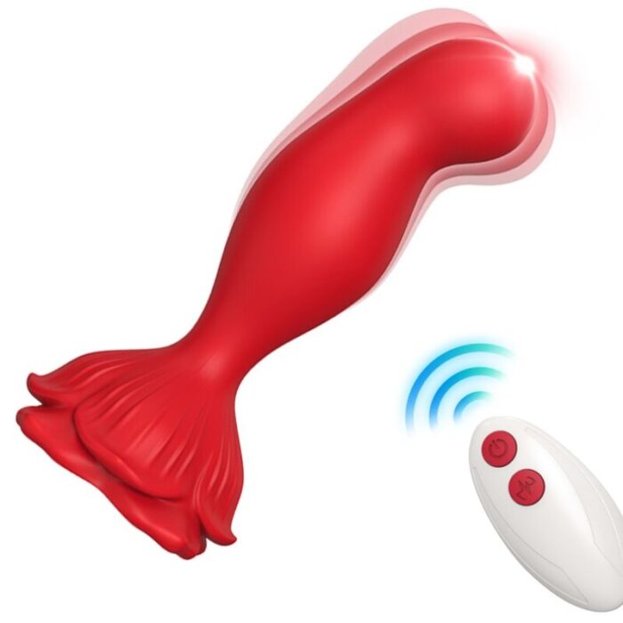 ARMONY – VIBRADOR ROSA E PLUG ANAL CONTROLE REMOTO VERMELHO