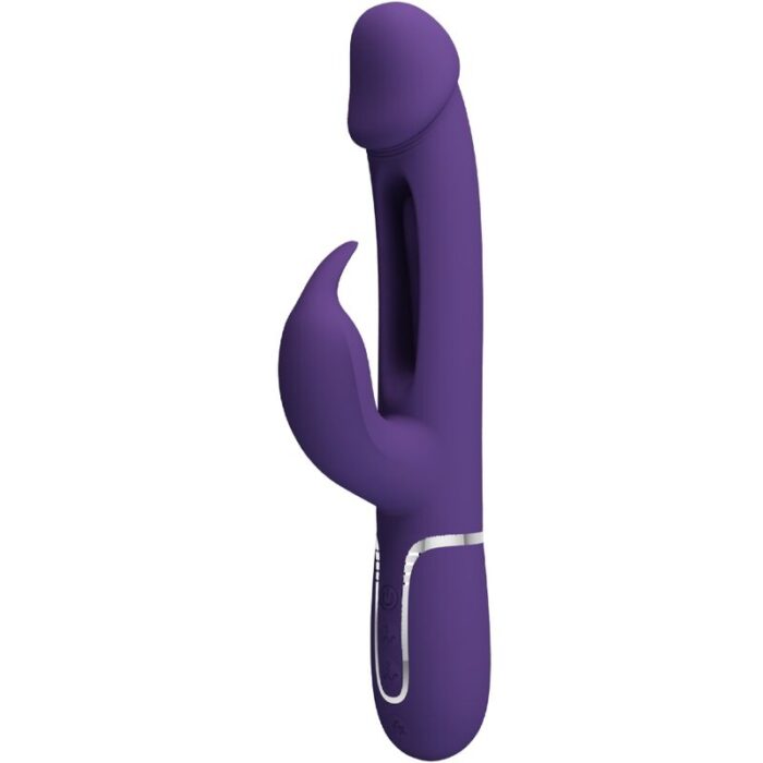 BONITO AMOR – KAMPAS COELHO VIBRADOR MULTIFUNÇÃO 3 EM 1 COM LÍNGUA VIOLETA