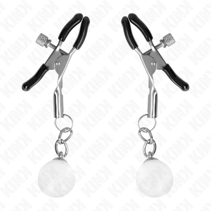 KINK – GRAMPOS DE BICO DE VIDRO PRATA 6 CM