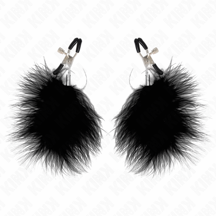 KINK – GRAMPO DE PENA PARA BICOS PRETO 7 CM