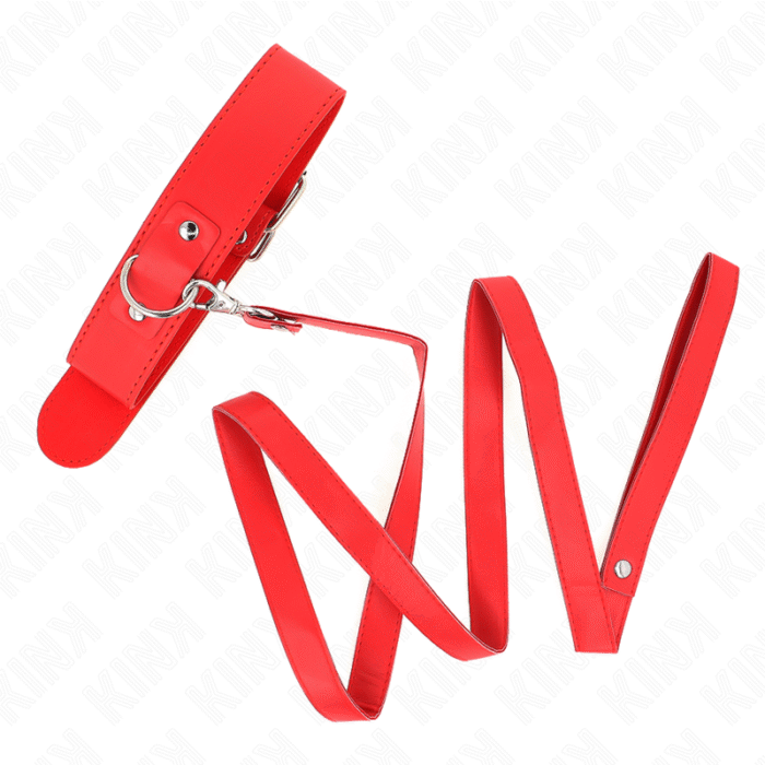 KINK – COLAR COM CINTO 116 CM ALÇA ROJO AJUSTÁVEL 32-50 CM X 8 CM
