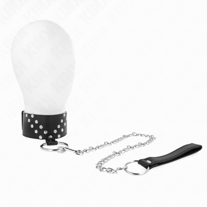 KINK – COLAR COM CINTO 65 CM COM REBITE V AJUSTÁVEL 36-43 CM X 5 CM