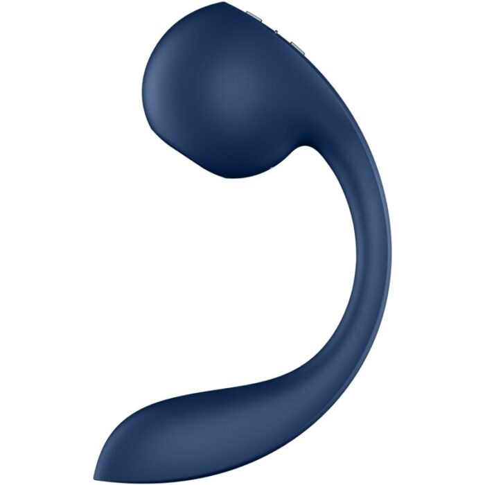 SATISFYER – PRO+ WAVE 4 ESTIMULADOR DE PONTO G E AIR PULSE APLICATIVO GRATUITO AZUL ESCURO