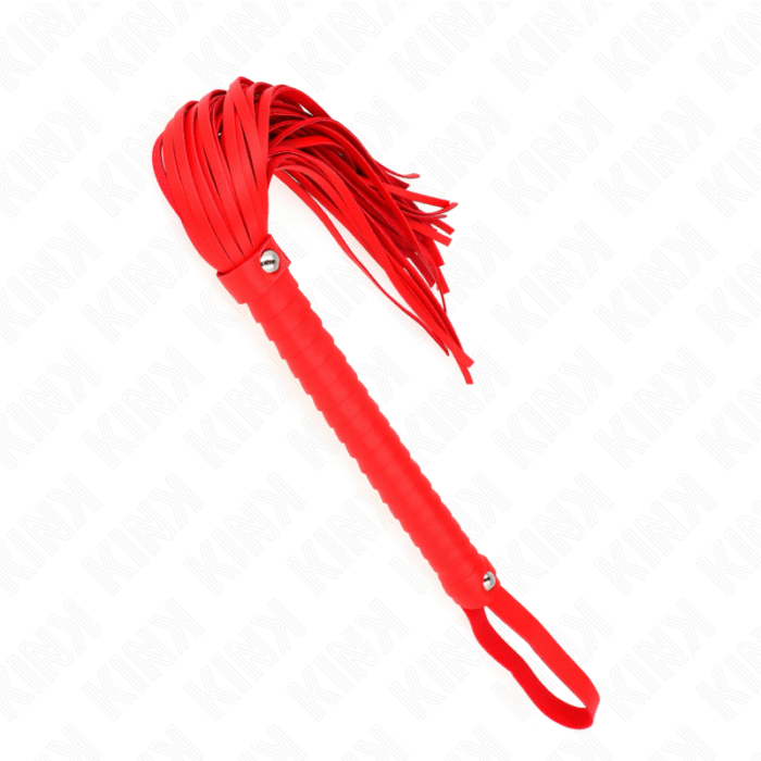 KINK – CHICOTE COM CABO TEXTURADO VERMELHO 48,5 CM