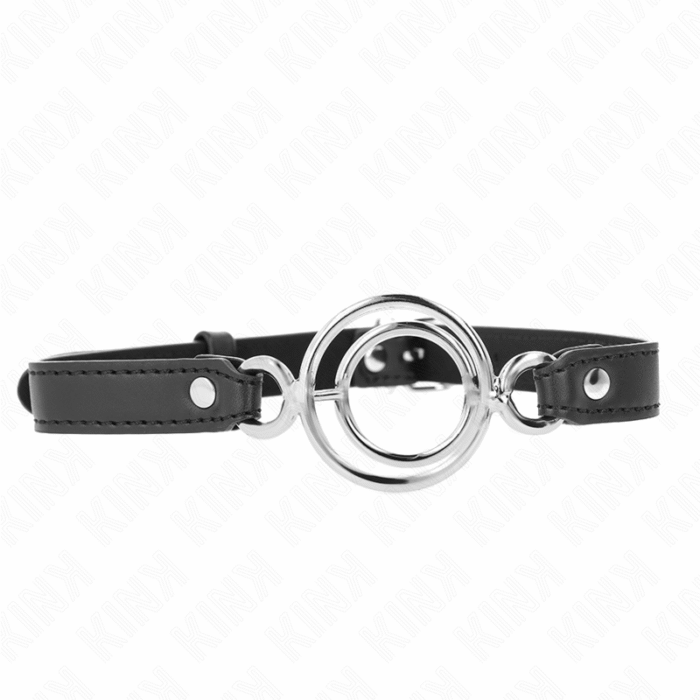 KINK – GAG COM MÚLTIPLOS O-RINGS 5 CM PRETO 63 X 2,5 CM