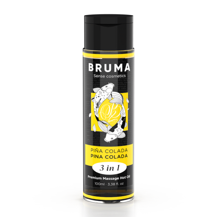 BRUMA – ÓLEO DE MASSAGEM PREMIUM EFEITO CALOR SABOR PINA COLADA 3 EM 1 – 100 ML