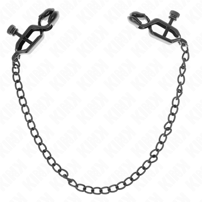 KINK – PINÇAS DE CORRENTE PLANA PRETAS 30 CM