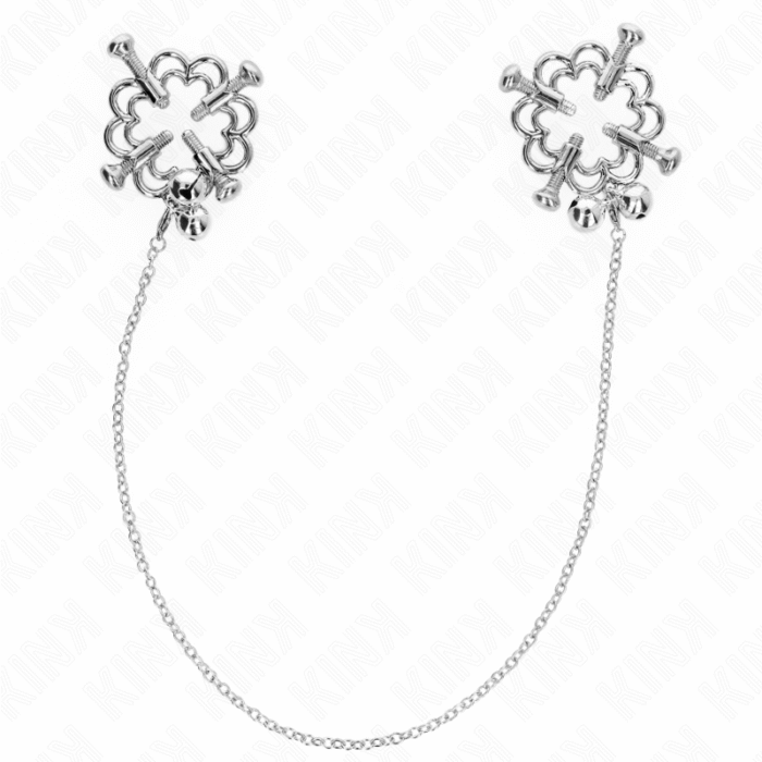 KINK – PINÇAS DE FLOR DE METAL COM CORRENTE