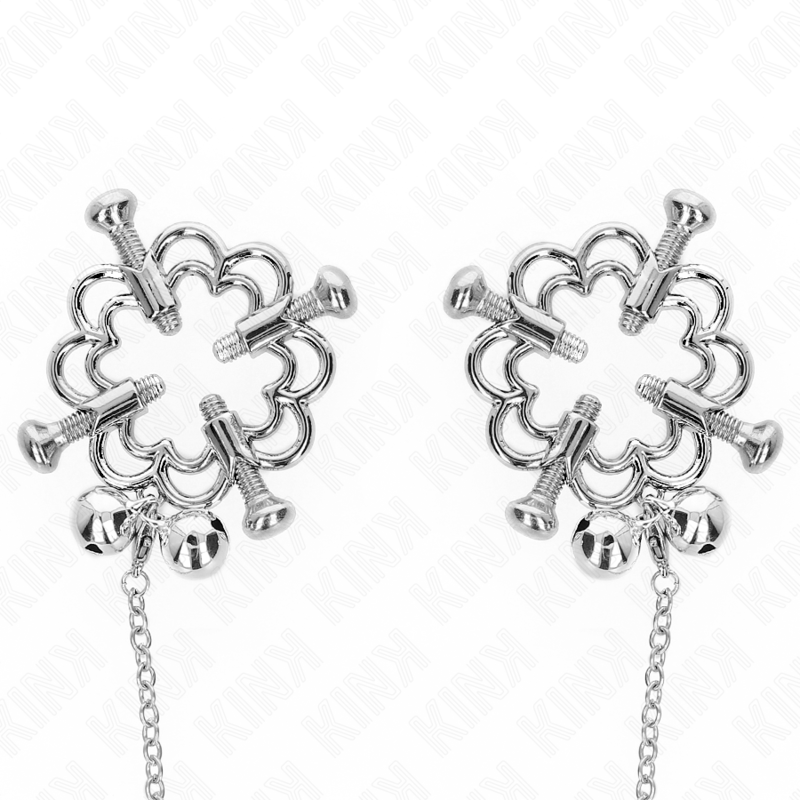 KINK - PINÇAS DE FLOR DE METAL COM CORRENTE - Image 2