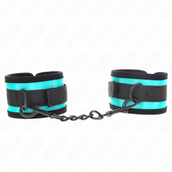 KINK – GANCHO E LOOP NYLON BIND PULSO PRETO-AZUL AJUSTÁVEL 18-32 CM X 5 CM