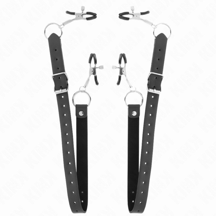 KINK – 4 PINÇAS DE CLITÓRIS AJUSTÁVEIS 34-48 CM
