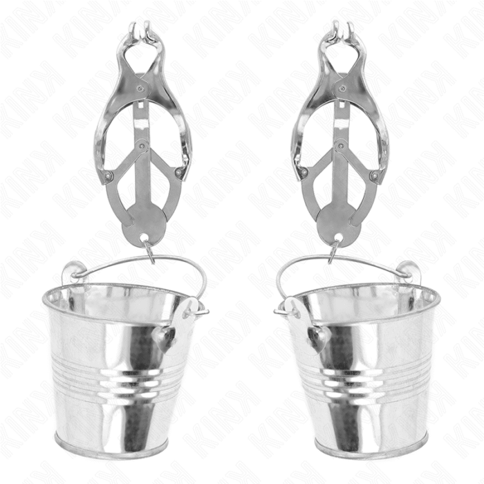 KINK – PINÇAS DE TREVO JAPONÊS COM BALDES PRATA