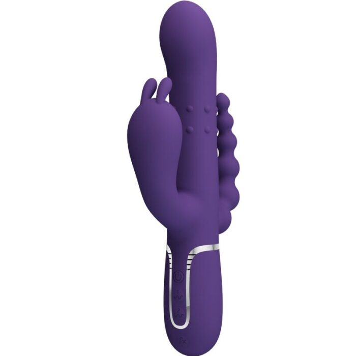 PRETTY LOVE – CAMMY TRIPLO VIBRADOR MULTIFUNÇÃO 4 EM 1 ROXO