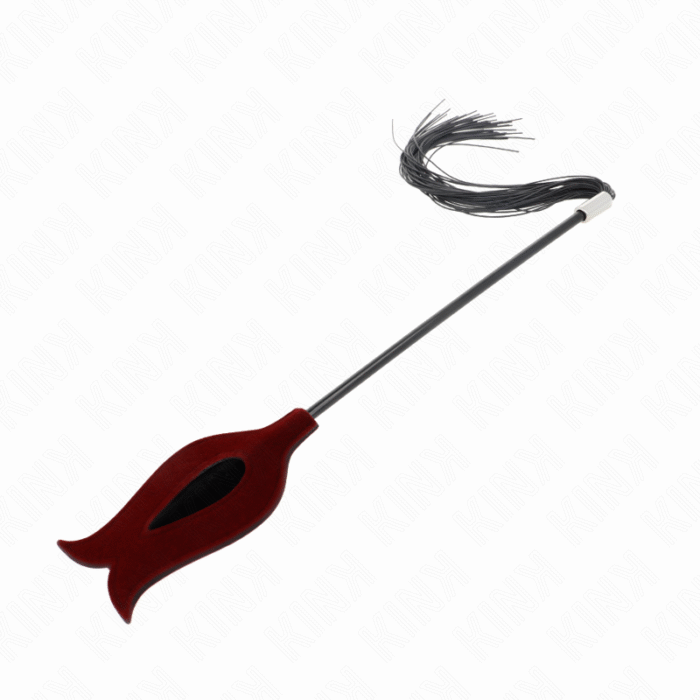 KINK – CHICOTE DE BORLA DE SILICONE FORMA DE ROSA 45 CM