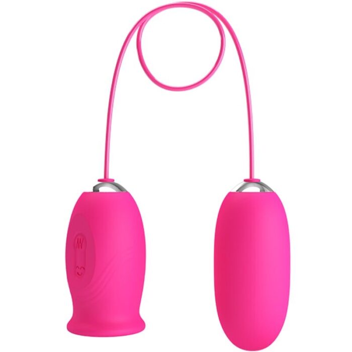 PRETTY LOVE – OVO VIBRADOR DAISY + LÍNGUA ESTIMULANTE DE CLITÓRIS ROSA