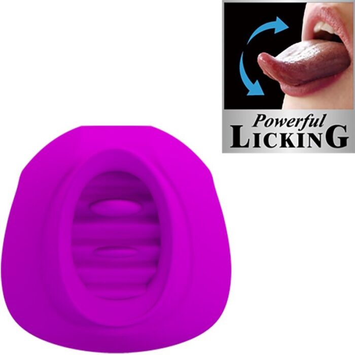 PRETTY LOVE – ESTELLE TONGUE CLITORIS STIMULATOR 12 VIBRAÇÕES ROXO