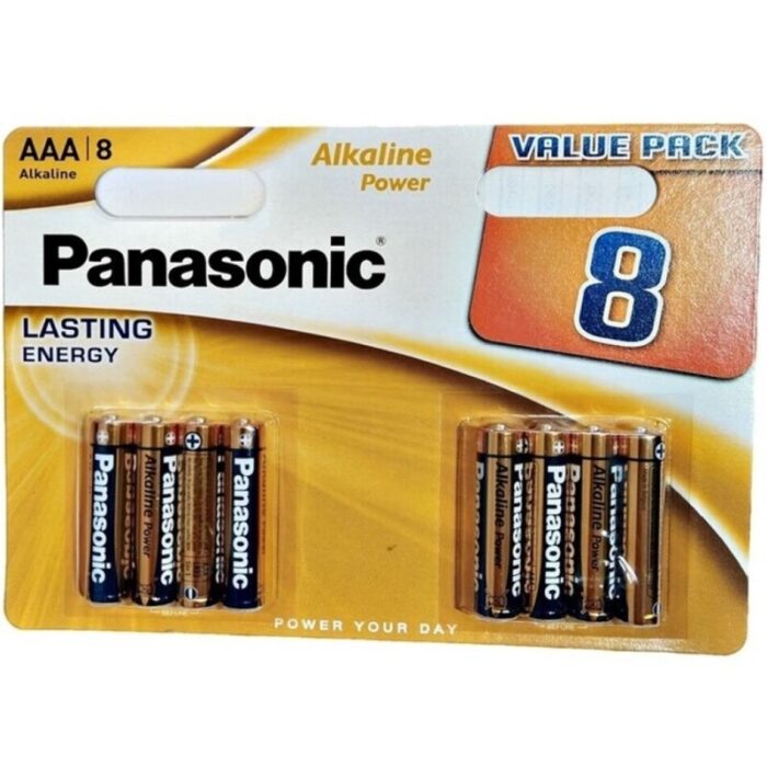 PANASONIC – BATERIA ALCALINA BRONZE AAA LR03 BLISTER*8