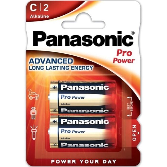 PANASONIC – BATERIA ALCALINA C PRO POWER LR14 BLISTER*2