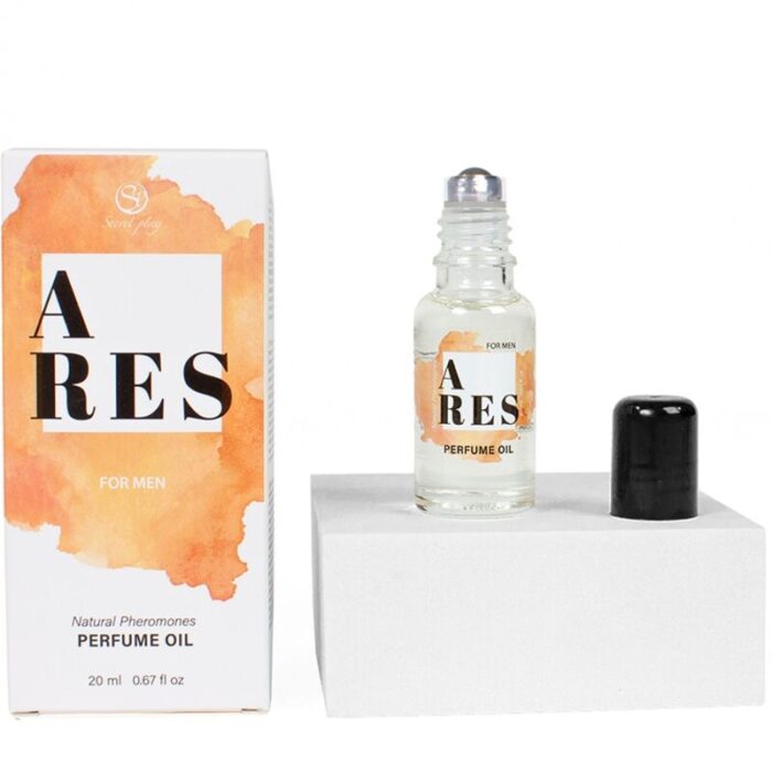 SECRETPLAY – ARES PERFUME NATURAL FEROMONAS EM ÓLEO PARA HOMENS 20 ML