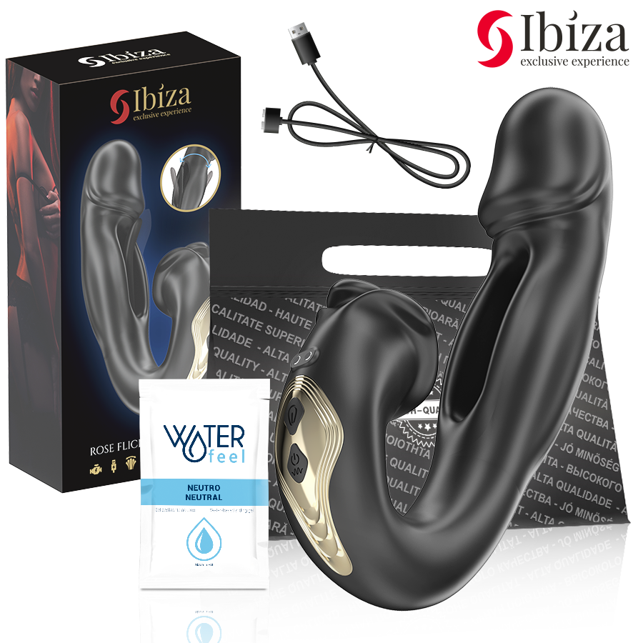 IBIZA - VIBRADOR ROSA COM EFEITO DE FLICKING E ESTIMULADOR DE CLITÓRIS - Image 2