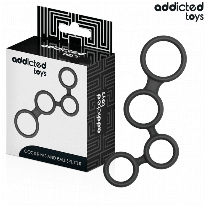 ADDICTED TOYS – ANEL PARA PÊNIS COM DIVISORES PARA TESTÍCULOS