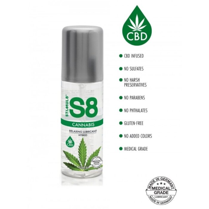 STIMUL8 – LUBRIFICANTE HÍBRIDO DE CANNABIS S8 125 ML