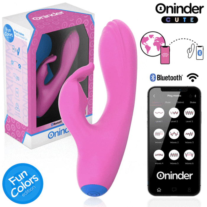 ONINDER CUTE – VIBRADOR LOVE BUNNY PARA PONTO G E CLITÓRIS – APLICATIVO MUNDIAL GRATUITO
