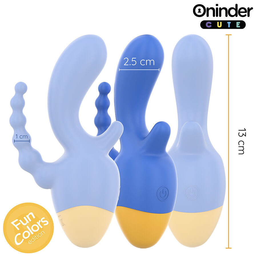 ONINDER CUTE - LOVE 3 SOME VIBRADOR TRIPLO - APLICATIVO MUNDIAL GRATUITO - Image 3
