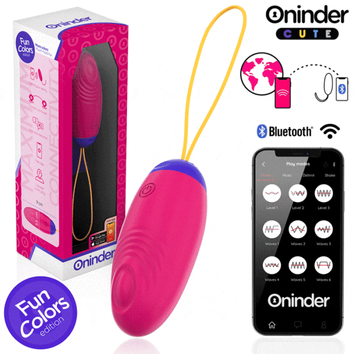 ONINDER CUTE – OVO DE SILICONE COM VIBRO-ONDAS E PRAZER DE AMOR – APLICATIVO MUNDIAL GRATUITO