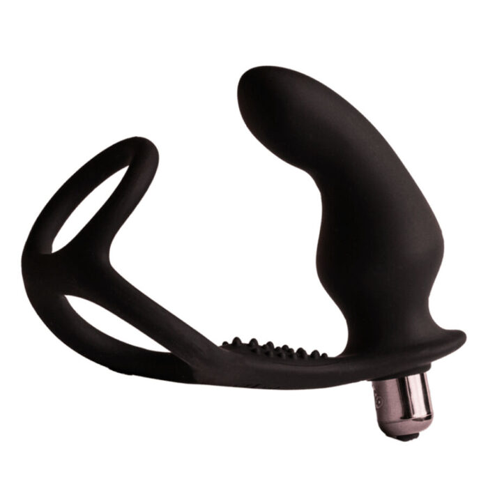 ROCKS-OFF – PLUG ANAL RO-ZEN RRO COM ANEL VIBRATÓRIO PARA PÊNIS PRETO