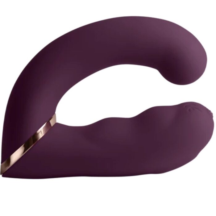 ROCKS-OFF – VIBRADOR DUPLO GEMINI ESTIMULADOR DE CLITÓRIS PONTO G ROXO