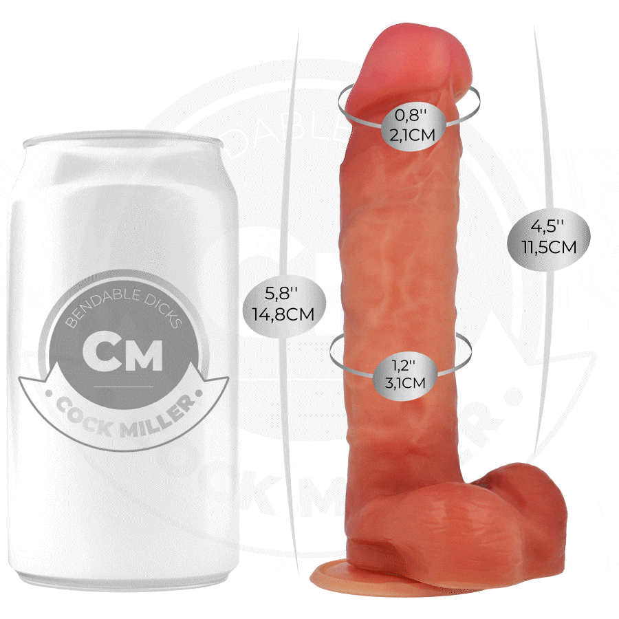 COCK MILLER - DILDO ARTICULÁVEL HIPERREALISTA 14,8 CM - Image 2