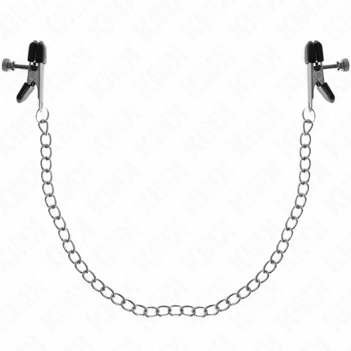 KINK – PINÇAS DE CORRENTE PLANA PRATA 34 CM