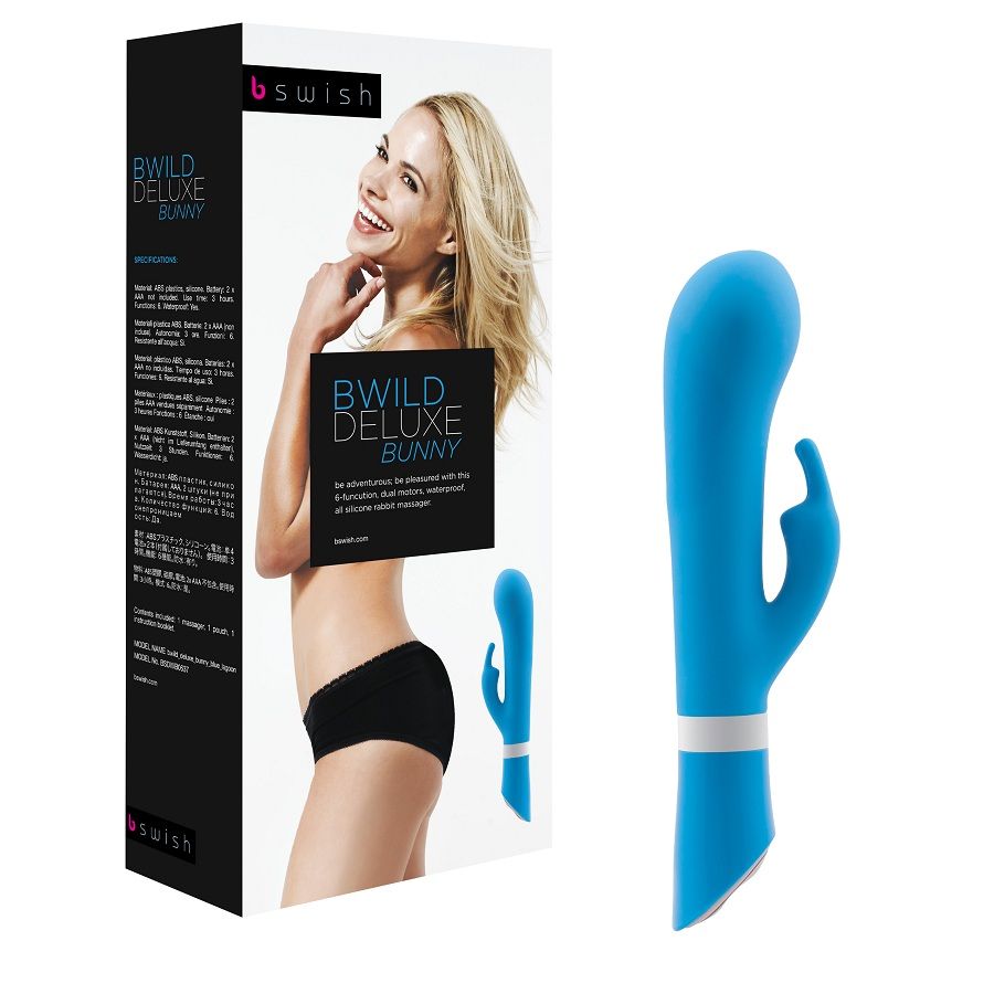 B SWISH - BWILD DELUXE COELHO VIBRADOR JADE AZUL