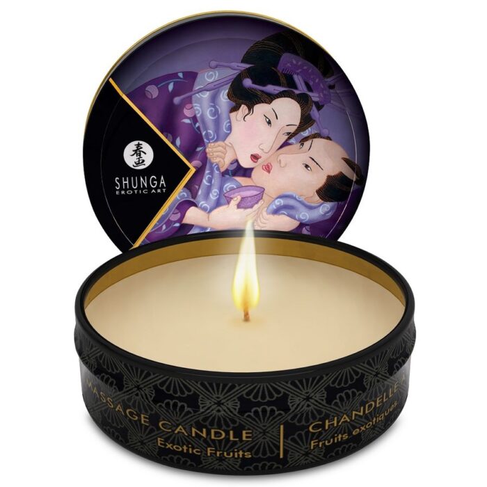 SHUNGA – MINI CARESS BY CANDELIGHT VELA DE MASSAGEM DE FRUTAS EXÓTICAS 30 ML