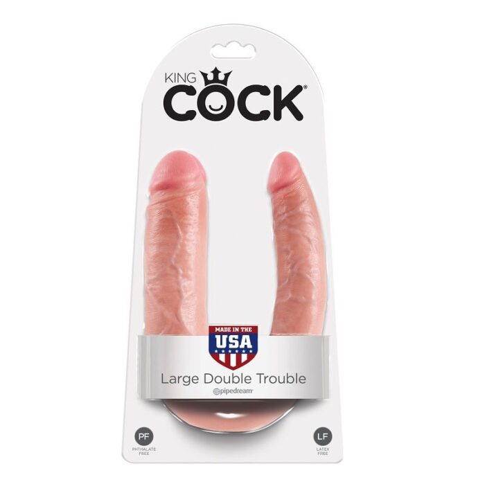 KING COCK – EM FORMA DE U GRANDE DUPLO PROBLEMA CARNE