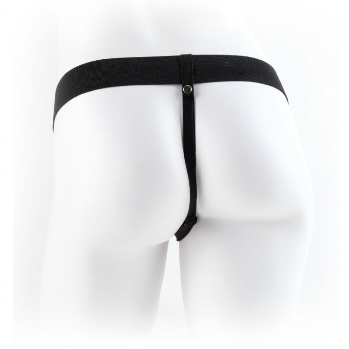 FETISH FANTASY SERIES – 11 HOLLOW STRAP-ON VIBRANDO COM BOLAS 27,9CM CARNE