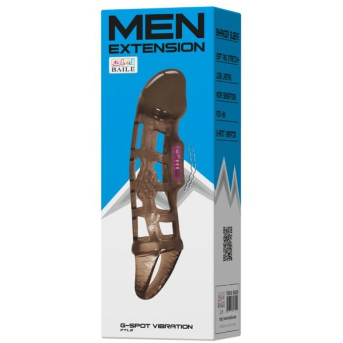 BAILE – MANGA DE EXTENSO DO PÊNIS COM VIBRAO E ALA 13.5 CM