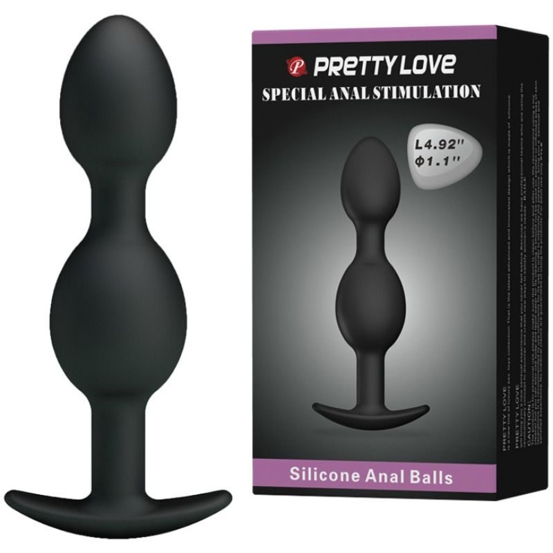 PRETTY LOVE - BOLAS ANAIS DE SILICONE 12.5 CM PRETAS - Image 2