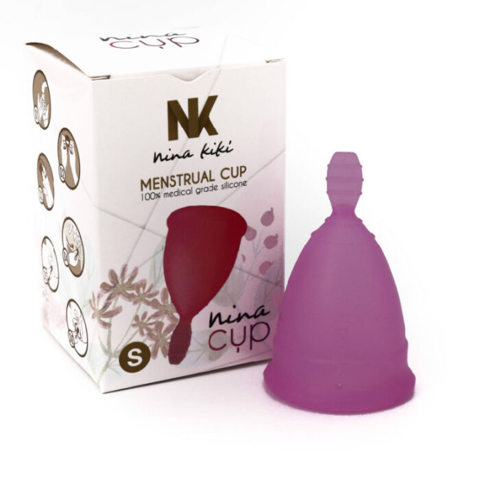 NINA KIKÍ – COPO MENSTRUAL ROXO TAMANHO S 6 + 1 GRTIS