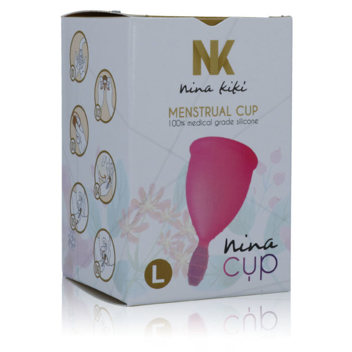 NINA KIKÍ – COPO MENSTRUAL ROSA – TAMANHO L