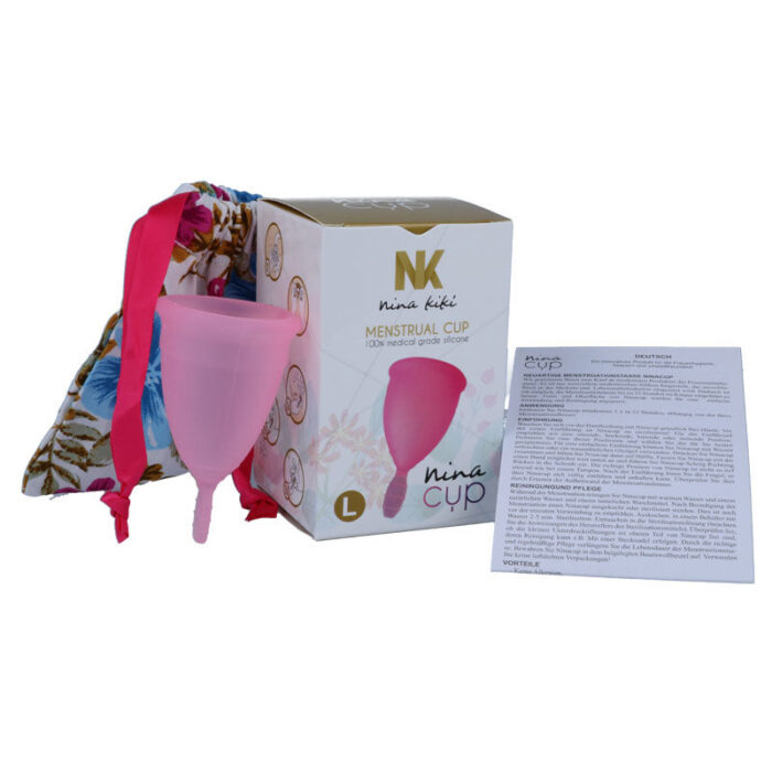 NINA KIKÍ – COPO MENSTRUAL ROSA – TAMANHO L