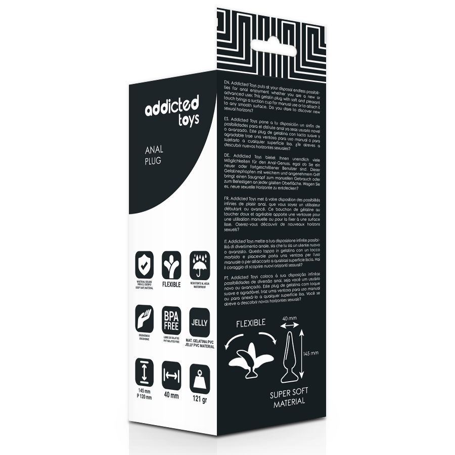 ADDICTED TOYS - PLUG ANAL 14.5 CM PRETO - Image 5