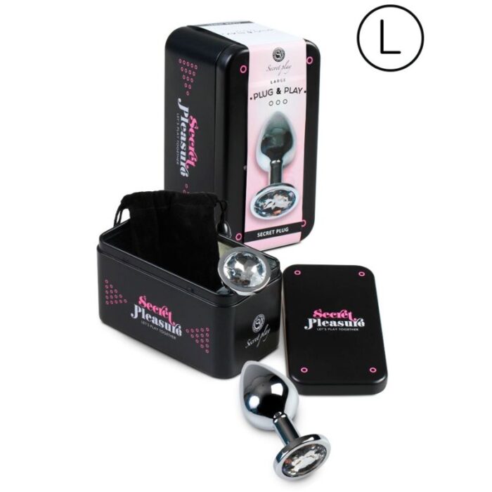 SECRETPLAY – PLUG ANAL TAMANHO L – TRANSPARENTE