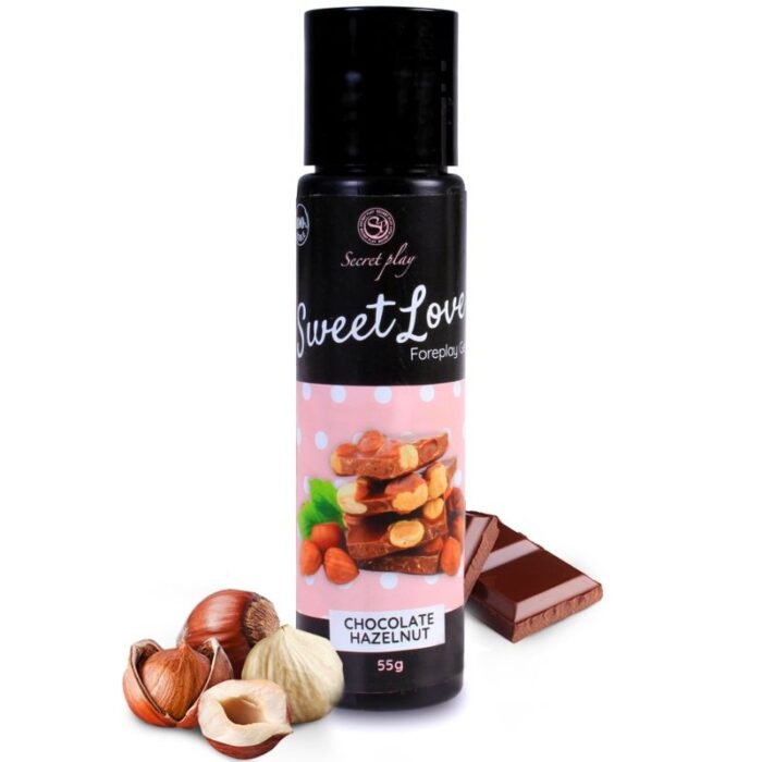 SECRETPLAY – GEL  DOCE AMOR CHOCOLATE COM AVELÃ 60 ML