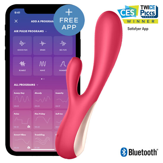 SATISFYER – MONO FLEX VERMELHO COM APLICATIVO