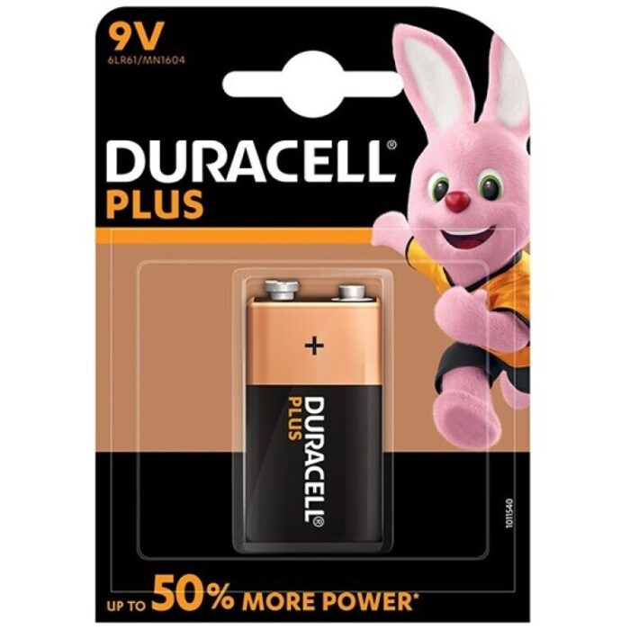 DURACELL – BATERIA PLUS POWER 9V LR61 1UNIDADE