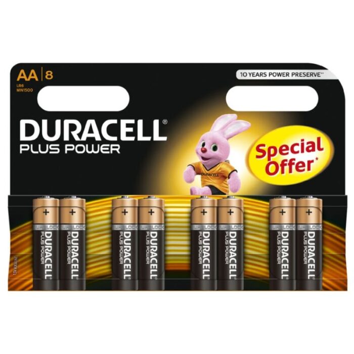 DURACELL – BATERIA PLUS POWER AA LR6 8UNIDADES